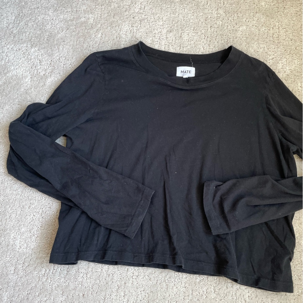 Mate lightweight cotton crop long sleeve